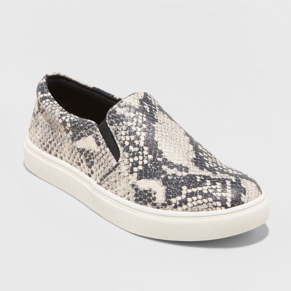a new day Shoes - A New Day Reese Faux Leather Snake Print Sneakers